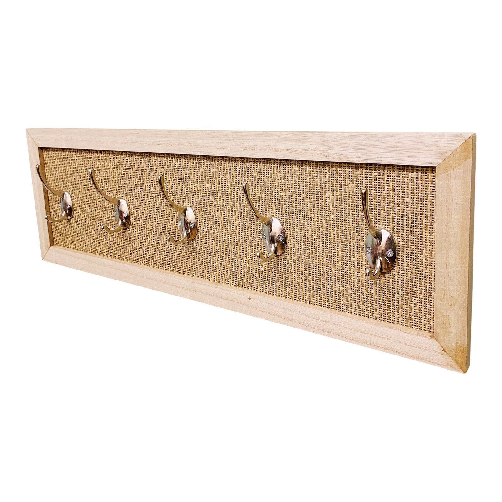 Coat Rack On Woven Board With 5 Hooks